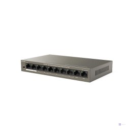 Tenda TEF1110P-8-63W łącza sieciowe Nie zarządzany Fast Ethernet (10/100) Obsługa PoE Czarny