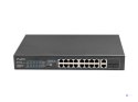 Lanberg Switch rack 19" POE+ 16x 100MB /2X COMBO GIGABIT ETHERNET 150W