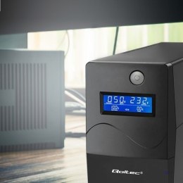 QOLTEC ZASILACZ AWARYJNY UPS 650VA | 360W | LCD | USB | RJ45 (WYPRZEDAŻ)