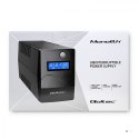 QOLTEC ZASILACZ AWARYJNY UPS 650VA | 360W | LCD | USB | RJ45 (WYPRZEDAŻ)