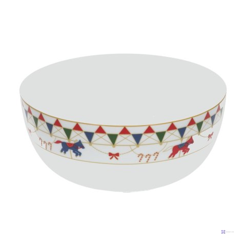 Miska okrągła do sałatek Xmas Carousel - 25 cm