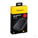 Intenso Memory Drive, 1TB zewnętrzny dysk twarde 5400 RPM 2.5" USB Typu-A 3.2 Gen 1 (3.1 Gen 1) Czarny