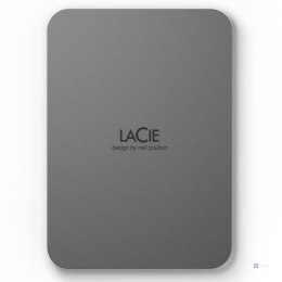 LaCie Mobile Drive Secure zewnętrzny dysk twarde 4 TB USB Type-C 3.2 Gen 1 (3.1 Gen 1) Szary