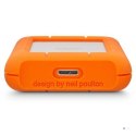 LaCie Rugged Mini zewnętrzny dysk twarde 1 TB 5400 RPM 2.5" Micro-USB B 3.2 Gen 1 (3.1 Gen 1) Pomarańczowy, Srebrny