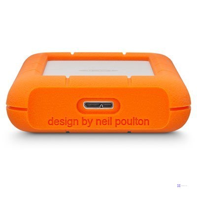 LaCie Rugged Mini zewnętrzny dysk twarde 2 TB 5400 RPM Micro-USB B 3.2 Gen 1 (3.1 Gen 1) Pomarańczowy, Srebrny