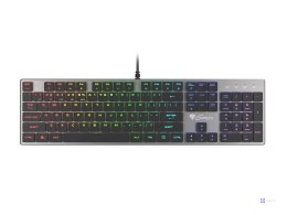 GENESIS Thor 420 RGB klawiatura Gaming USB AZERTY US English Srebrny