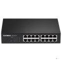 Edimax GS-1016 V2 łącza sieciowe Zarządzany Gigabit Ethernet (10/100/1000) Czarny