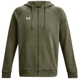 Bluza męska Under Armour Rival Fleece FZ Hoodie khaki 1379767 390