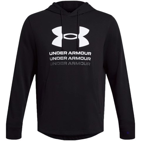 Bluza męska Under Armour UA Rival Terry Graphic Hoodie czarna 1386047 001