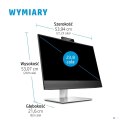 HP E24mv G4 60,5 cm (23.8") 1920 x 1080 px monitor Full HD Czarny, Srebrny