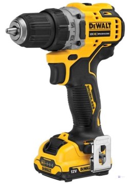 Wiertarko-wkrętarka DEWALT DCD701D2-QW akumulatorowa 2x 12V 2Ah XR TSTAK Czarny, Żółty