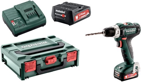 Metabo POWERMAXX BS 12 1400 RPM Zamek centralny 1 kg Czarny, Zielony, Czerwony, Srebrny