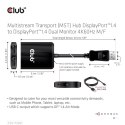 CLUB 3D CSV-7200 rozgałęziacz telewizyjny DisplayPort 2x DisplayPort