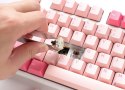 Ducky One 3 TKL Gossamer Pink klawiatura Gaming USB Niemiecki Różowy, Biały