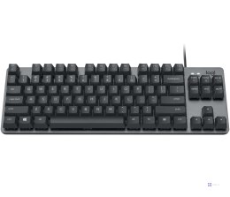 Logitech K835 TKL Mechanical Keyboard klawiatura Biuro USB Niemiecki Grafitowy, Szary