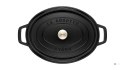 STAUB Żeliwny garnek owalny 40509-322-0 6,7l czarny