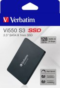 Dysk Verbatim VI550 S3 49350 (128 GB ; 2.5"; SATA III)