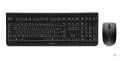 CHERRY DW 3000 klawiatura Dołączona myszka Uniwersalne RF Wireless AZERTY Francuski Czarny