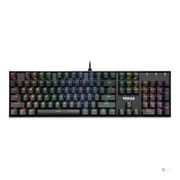 Klawiatura przewodowa Defender MIRAX GK-352 MECHANICZNA podświetlana gaming RGB outemu blue