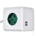 Przedłużacz allocacoc PowerCube Extended USB 2402GN/FREUPC (1,5m; kolor zielony)