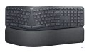 Logitech ERGO K860 for Business klawiatura Biuro Bluetooth Niemiecki Grafitowy