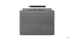 Microsoft Surface Pro Keyboard with Slim Pen for Business QWERTZ Niemiecki Microsoft Cover port Platyna