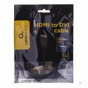 Kabel GEMBIRD CC-HDMI-DVI-6 (HDMI M - DVI-D M; 1,8m; kolor czarny)