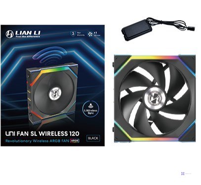 Lian Li UNI FAN SL Wireless 120 Obudowa komputera Wentylator 12 cm Czarny 1 szt.