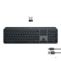 Logitech MX Keys S klawiatura Uniwersalne RF Wireless + Bluetooth QWERTY Amerykański międzynarodowy Grafitowy