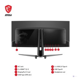 MSI MAG 341CQPDE QD-OLED monitor komputerowy 86,4 cm (34