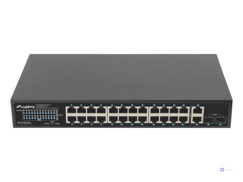 LANBERG SWITCH POE RACK 19" 24X 1GB POE+/2X GB/2X SFP 360W RSGE-24P-2GE-2S-360
