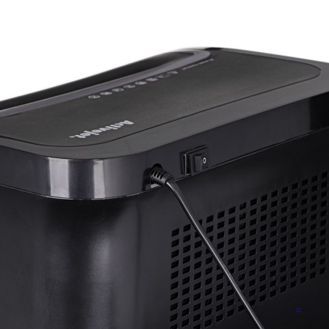 Niszczarka Activejet ASH-2502C, P-4, 28 l, ścinki 4x40 mm, 25 kartek, czarna