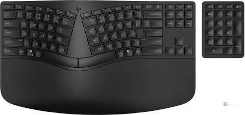 Klawiatura HP 960 Ergonomic Wireless Keyboard bezprzewodowa czarna 37E755AA