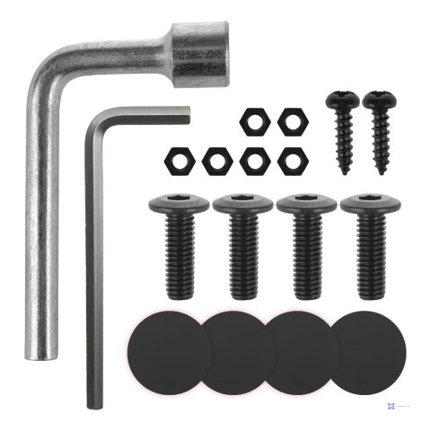 MACLEAN PODSTAWKA BIURKOWA NA MONITOR LUB LAPTOP, SPRĘŻYNA GAZOWA, DO PRACY STOJĄCO SIEDZĄCEJ, CZARNA MC-493