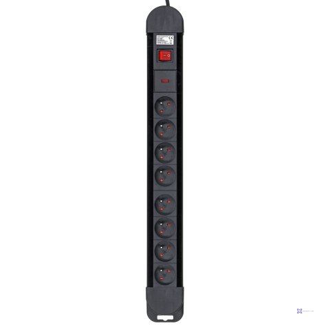 MACLEAN LISTWA ZASILAJĄCA 8 GNIAZD Z 1 WYŁĄCZNIKIEM MCE11