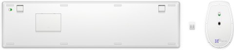Zestaw klawiatura + mysz HP 650 Wireless Keyboard and Mouse Combo bezprzewodowe białe 4R016AA