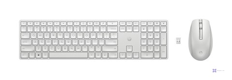 Zestaw klawiatura + mysz HP 650 Wireless Keyboard and Mouse Combo bezprzewodowe białe 4R016AA