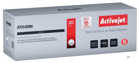 Activejet ATH-89N Toner (zamiennik HP CF289A HP 89A HP89A; Supreme; 5000 stron; czarny) - z chipem