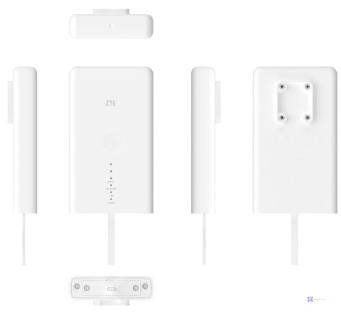 Router ZTE MC889 5G + Z1320 ZESTAW ODU/IDU
