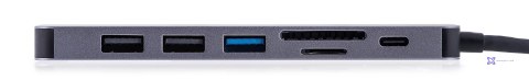 UNITEK HUB USB-C 7W1, HDMI 4K, PD 100W, 5GBPS, ALU