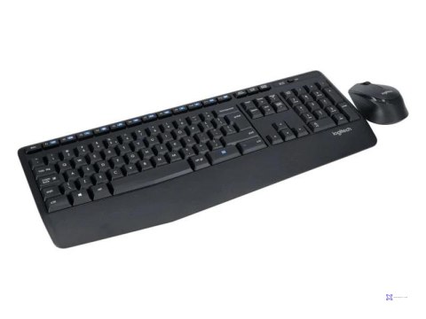 Zestaw bezprzewodowy klawiatura i mysz Logitech MK345 czarny