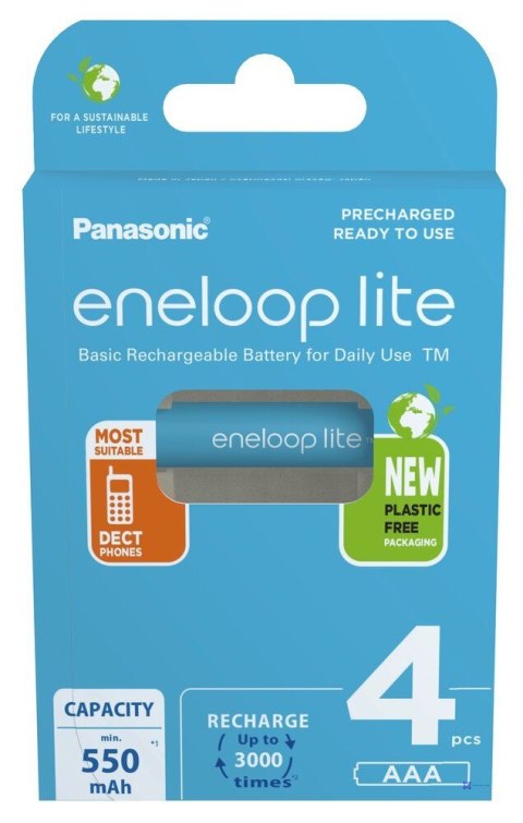 PANASONIC ENELOOP LITE AAA 550mAh 4 szt