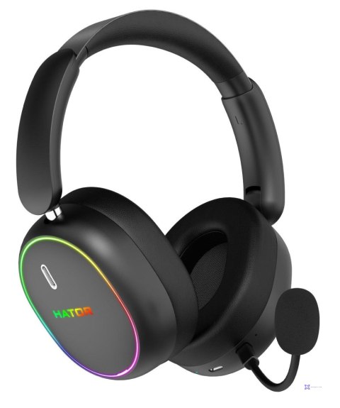 Słuchawki dla graczy Hator Phoenix 2 Wireless bezprzewodowe czarne