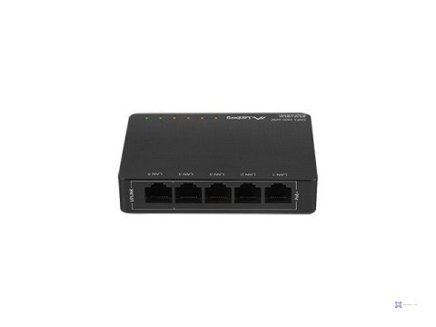 LANBERG SWITCH POE DSP3-1005-60W (5-PORT, 1GB/S, 30W/PORT))