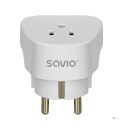 SAVIO ADAPTER PODRÓŻNY, GNIAZDO US - WTYK EU AP-01