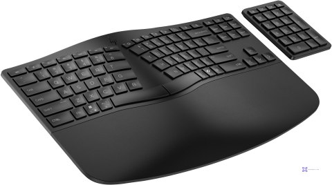 HP Klawiatura ergonomiczna bezprzewodowa + numeryczna 965 7E756AA czarna