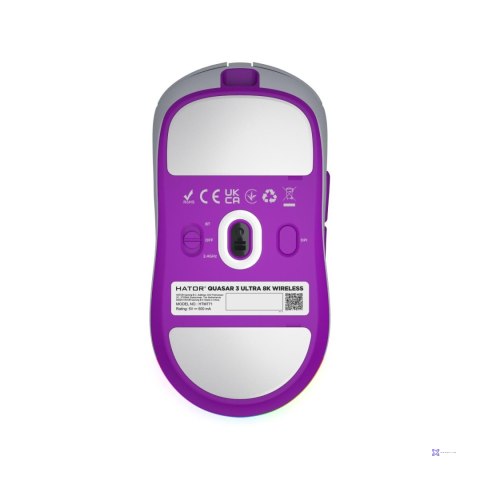 Mysz dla graczy Hator Quasar 3 Ultra 8K Wireless biała