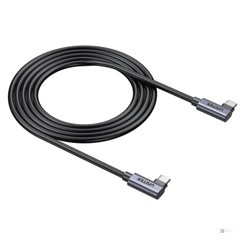 UNITEK KABEL USB-C KĄTOWY 90°/90° PD 100W M/M 0,5M