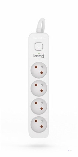 Listwa zasilająca KERG z wyłącznikiem 4 gniazda 1,5m-10A
