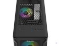 Obudowa NATEC Genesis Irid 503 ARGB NPC-1559 (Micro ATX. Mini ITX; kolor czarny)